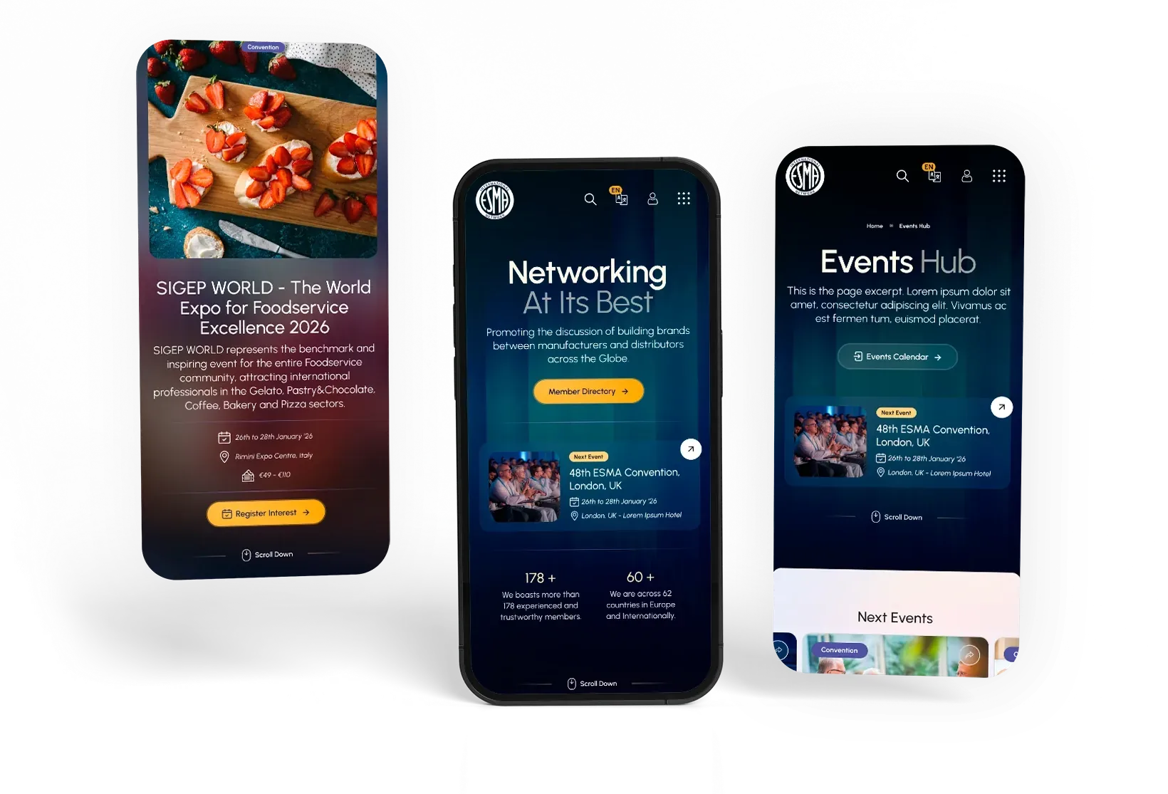 ESMA International Network, in the hand