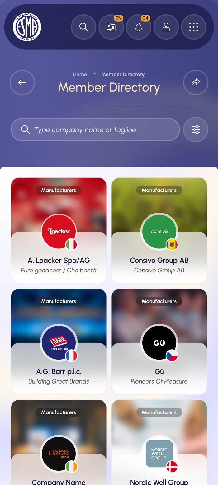 Member Directory in the app