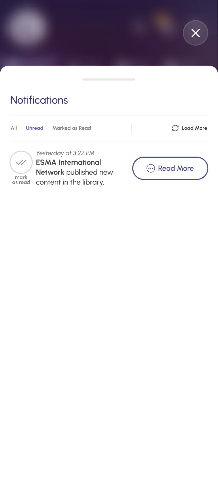 Dashboard notifications on mobile