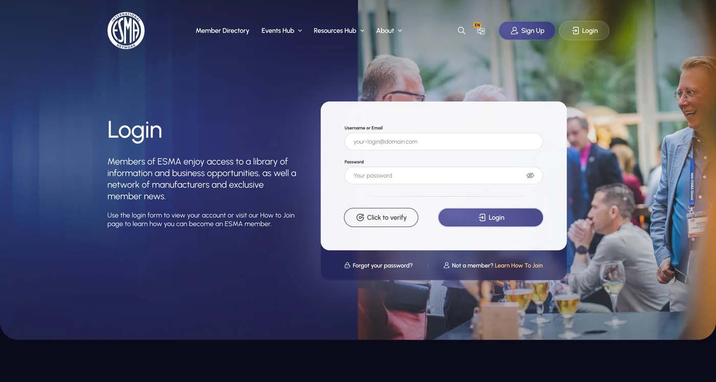 Member login