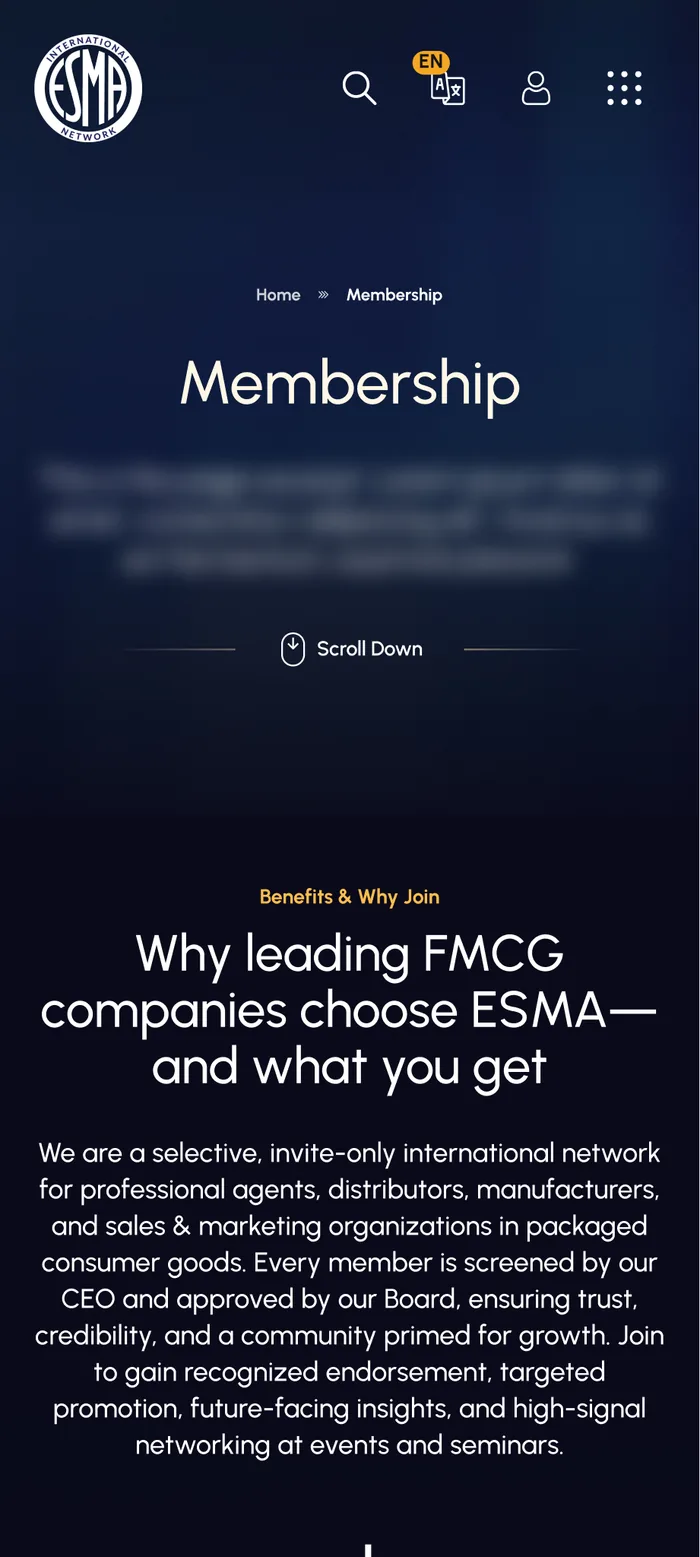 Membership on mobile