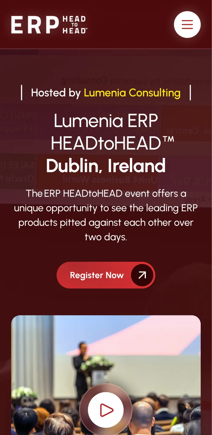Event page, mobile