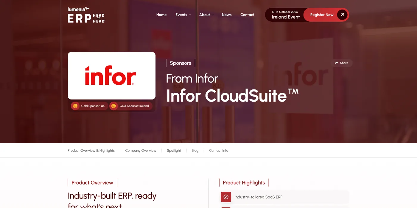 A sponsor profile, one reusable template