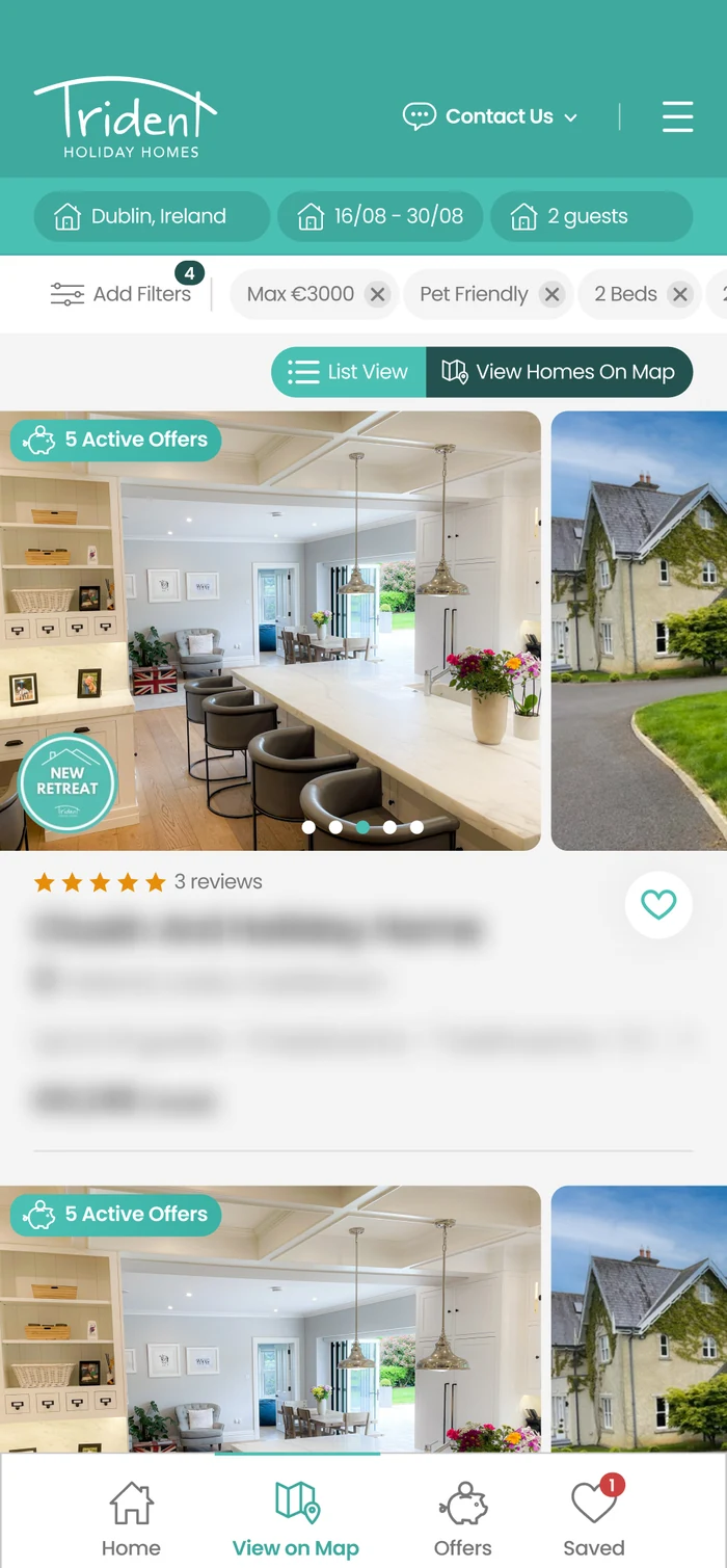 Explore on mobile, the same results as a list