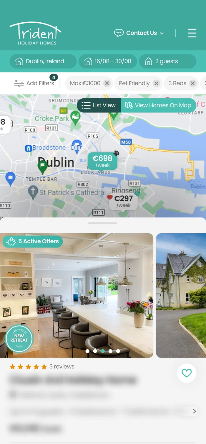 Explore on mobile, panning the map without losing the results